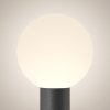 Nowoczesny słupek ogrodowy zewnętrzna lampa aluminium czarna z kulą Bold MAYTONI O598FL-01B